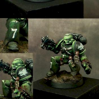 Salamander Space Marine by jarhead