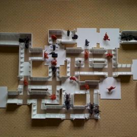 WIP 3D modular Space Hulk board top down by ithilmere