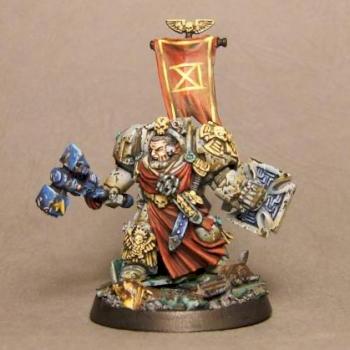 Space Marines Sergeant in Terminator Armour by mutogeno