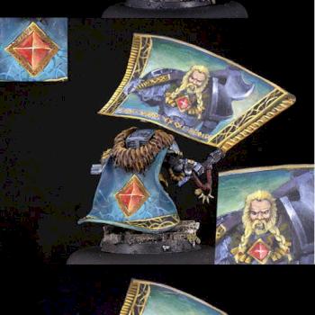 WARHAMMER40K Space Wolf Lord with Standard by rene