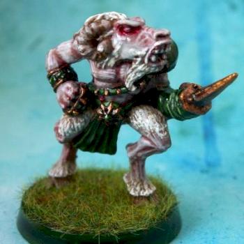 Albino Beastman with Spikeglove by Neuros Moonshiner