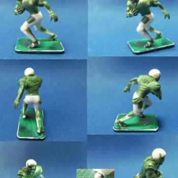 Miniature football pro football running back sculpture by footballdim