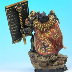 28mm / 30mm Science Fiction Templar Knight with Standard by rene