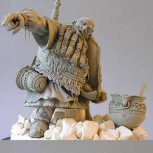 Dwarf with axe and pot by irina_est