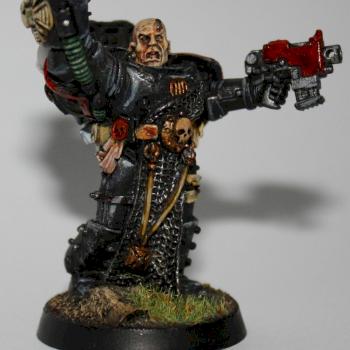 Black Templar Games Day Miniature by niewiem