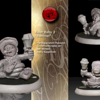 Killer Baby with Grenads by Sculpy