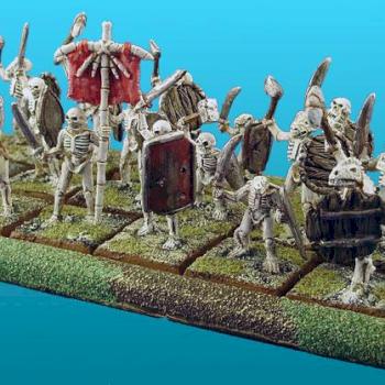 Mixed race skeleton warriors by BattlezoneMiniatures