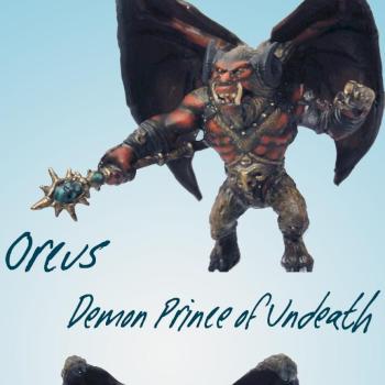 Orcus, Demon Prince of Undeath (Repaint of Orcus D&D miniature) by Xanthestar