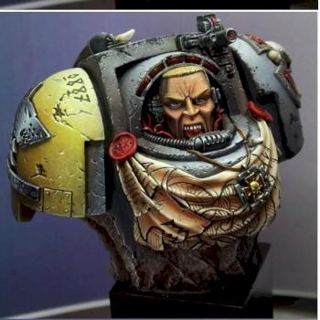 space wolf bust FW (prepared for game day french 2010) by avalon008