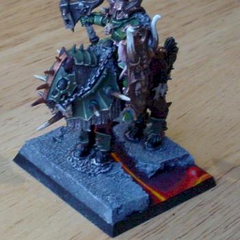 Warriors of Chaos Lord on deamonic mount by jmagsts
