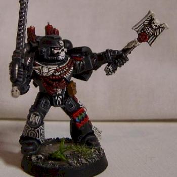 Pre - heresy World eaters Chaplain by shoolocomous