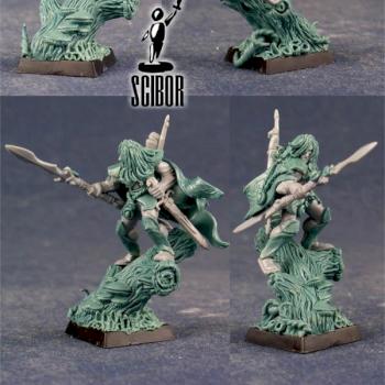WARHAMMER Wood Elf Lord  CONVERTED by Scibor