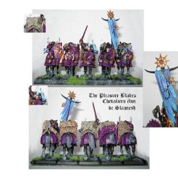 Chevaliers élus de slaanesh by Qaelarne