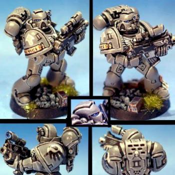 Mist Raven space marine by CatchDude