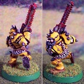 Blood Bowl Dwarf Chainsaw Secret Weapon by majortusk