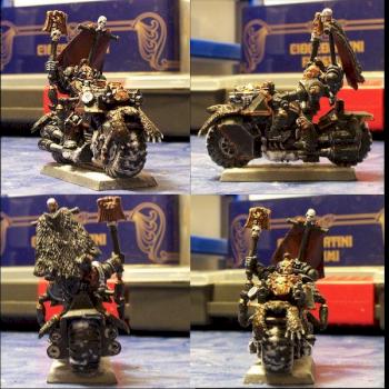 Kvasir 13th Wolf Priest on bike by Alarik