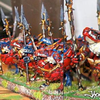 Two ranks of my first Saurus Minis by JhonnyGoo