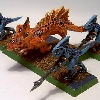 Salamandre + 3 Skinks by le roi liche