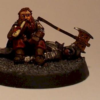 Gimli con Huruk-hai muerto by Aldarion