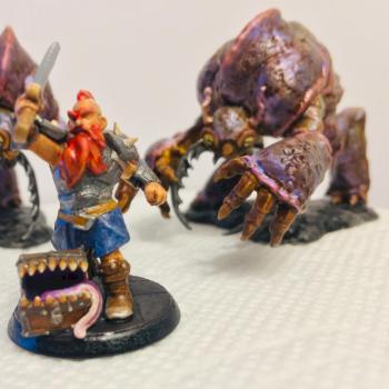 Dammit the Barbarian with Umber Hulks by Lord Pablo