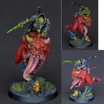 Gloomspite Gitz Loonboss on Giant Squig by SteelBearStudio