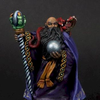Reaper Miniatures PAINTED - TOX THE WIZARD - 02700 (metal miniature) by mikecarrero
