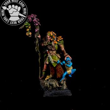 Warhammer FB/AoS/T9A Wood Elf Male Spellsinger with Staff by cool-minis.com
