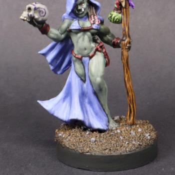 Reaper Miniatures PAINTED - half orc - JADE FIRE SHAMAN- 03936 (metal miniature) by mikecarrero
