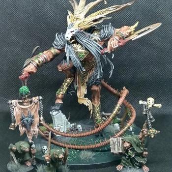 Verminlord Corruptor and Plague Monks by MenelBy
