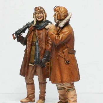 British WW1 Pilot and Observer by Carpo