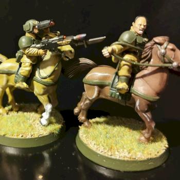 Easy painting of astra militarum.  Rough riders conversion. by 655 painting
