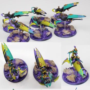 Harlequin Skyweawers by Just Paint It