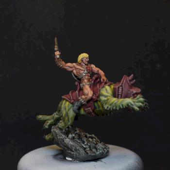 He-man on battlecat by Elekmano