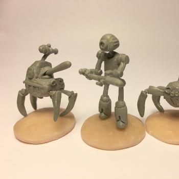 Baseball highlights 2045- tokens-miniatures-personal project by sam wilson