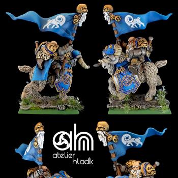 Dwarf standard on mountain ram AH by atelier hladik