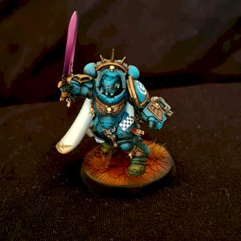 Ultramarine captain in gravis armor by dagorlab