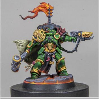 Adrax Agatone, Captain of the Salamanders 3rd Company. by AlexArtWorkshop