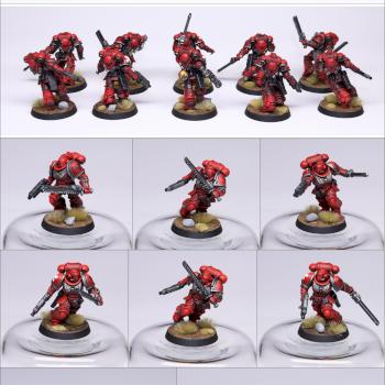 Blood Angels Assault Intercessors Squad by random.painting