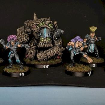 Blood bowl elf team by raivan