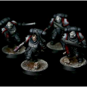 Black Templars Assault Squad by goblet