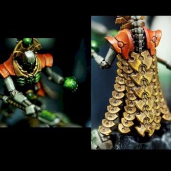 Necron Overlord by funkeemonkee