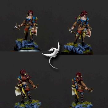 Reaper Miniatures - Kyla, Bounty Huntress by ar2roo