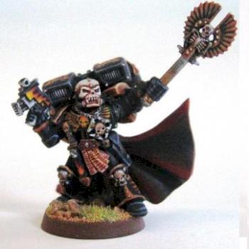 Black Templars - Assault Chaplain by illuminis