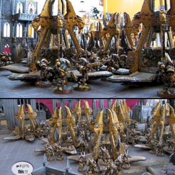 beastmen 40k drop pods by mayajid