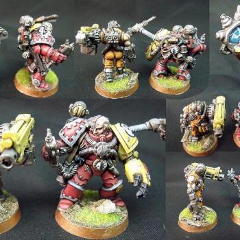 Imperial Fists Techmarine and Servitor by mminghella71