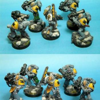 40k Space Wolves Long Fangs Squad by Paintaholics