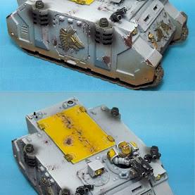 40k Space Wolves Rhino by Paintaholics