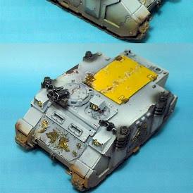 40k Space Wolves Rhino by Paintaholics