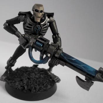 Necron warrior by manchcourte