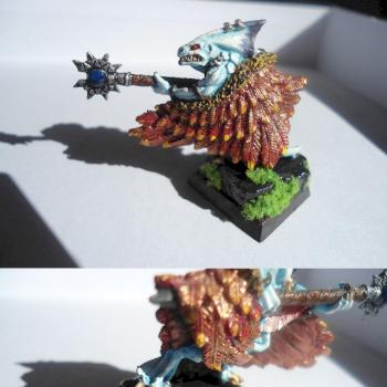 Lizardmen Skink Priest by Corinthius